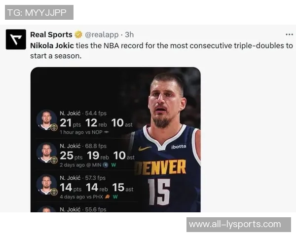 约基奇创历史单赛季七次151515追平大O成就引发热议